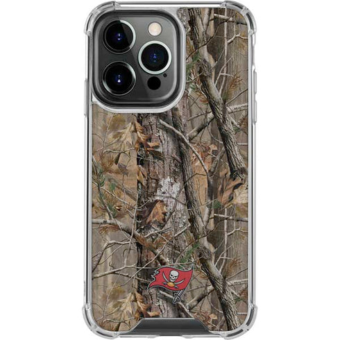 NFL Tampa Bay Buccaneers Realtree AP Camo iPhone 16 Pro Clear Case